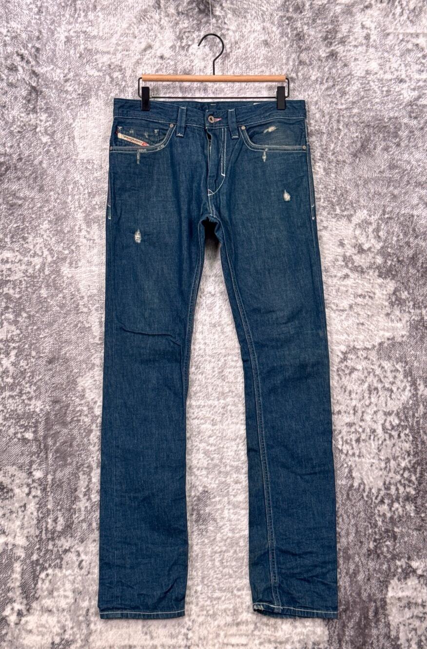 Diesel Jeans 29 x 34 Mens Thanaz Slim Skinny Medium Wash Denim
